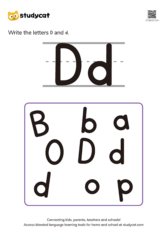 English alphabet 'Dd' writing (1)