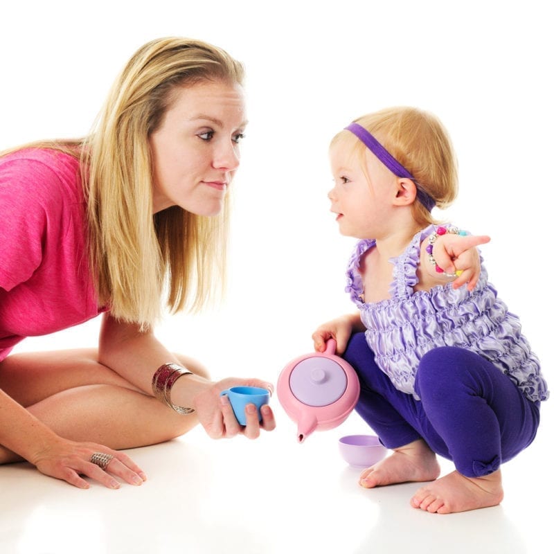 Toddler developing language skills with mom - Credit: iStock.com